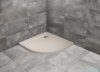 Radaway Doros A Stone brodzik półokrągły 80x80 kaszmirowy SDRA8080-01-84S